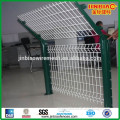 green vinyl coated wire welded mesh fence